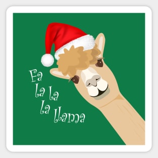 Holiday Llama Sticker